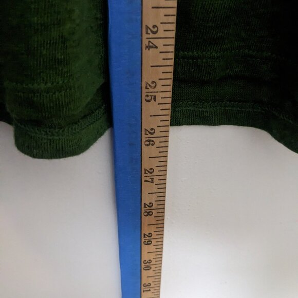 J.Jill Love Linen Women's 100% Linen Hunter Green Short Sleeve Sweater Size LP - Picture 7 of 9